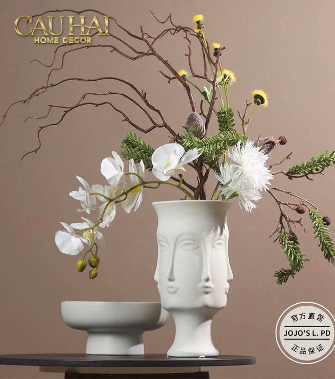 Bình Hoa Composite Tượng Muse - Adler Inspired 16x31.5-BÌNH HOA-Đối tác tại Trung Quốc theo từng đơn đặt hàng-CẬU HAI HOME DECOR