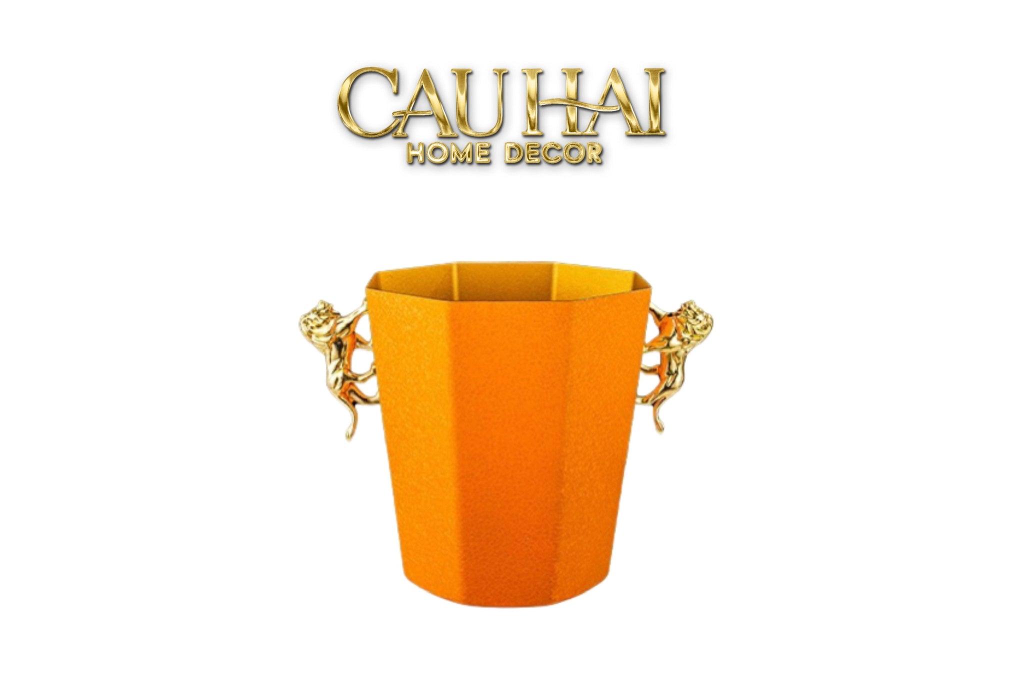 HOME COUTURE - XÔ ĐÁ GOLD LION ICE BUCKET - CẬU HAI HOME DECOR