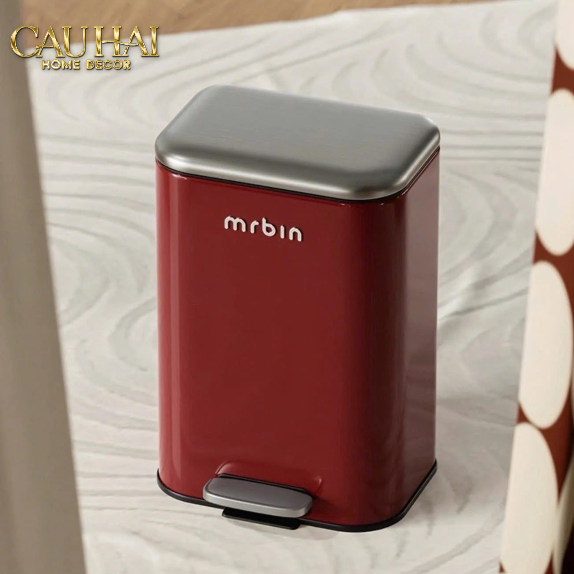 THÙNG RÁC MR BIN CRIMSON PEDAL 20L - CẬU HAI HOME DECOR