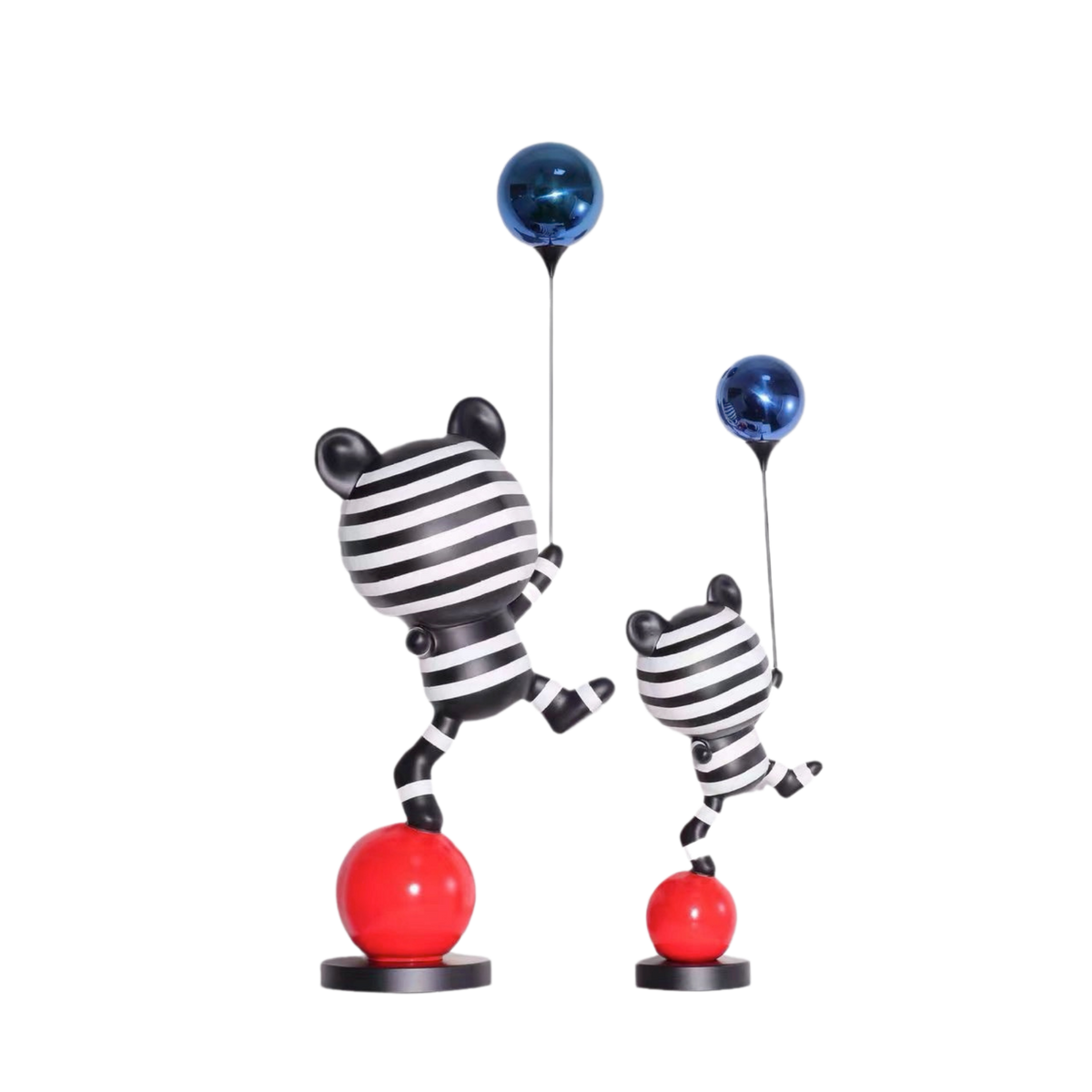 Tượng Gấu Pop Art Balloon Équilibre H65/H85-TƯỢNG TRANG TRÍ-CẬU HAI HOME DECOR-CẬU HAI HOME DECOR