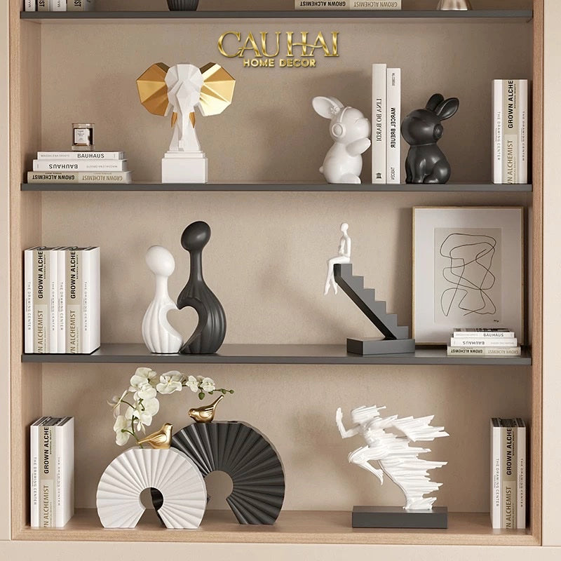 ELYSIAN - TƯỢNG THE QUANTUM DRIFT FIGURINES H22 - CẬU HAI HOME DECOR