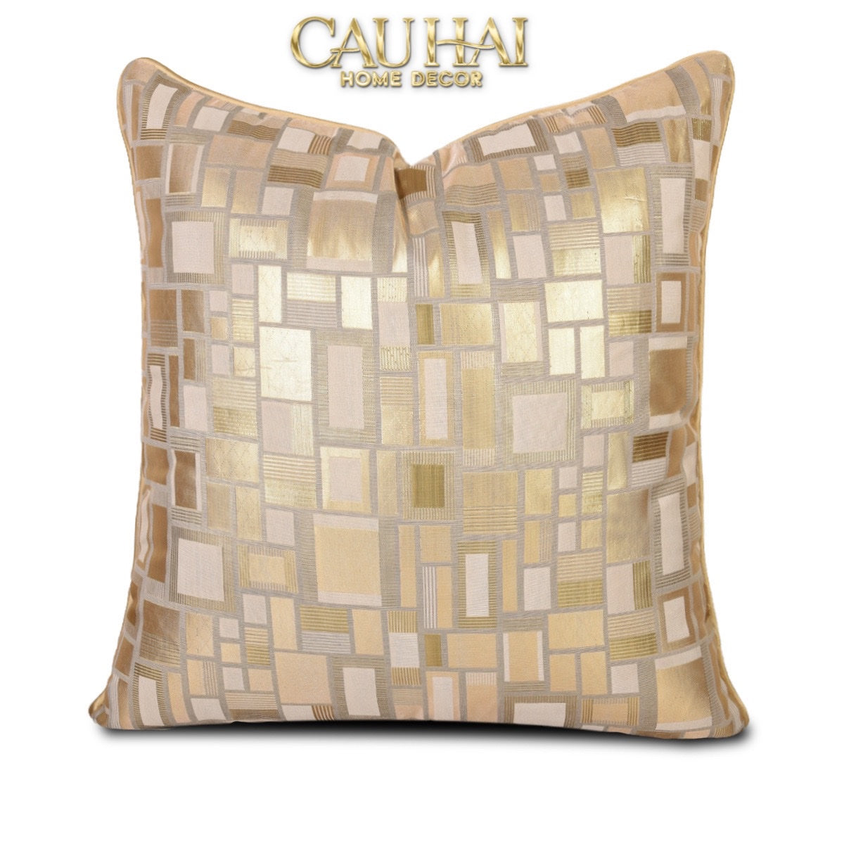 VỎ GỐI LỤA JACQUARD AUREA MOSAIC 50 - CẬU HAI HOME DECOR