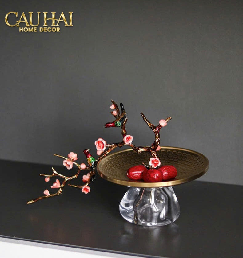 Elysian - Đĩa Branche De Bonheur Atélier-CẬU HAI HOME DECOR