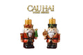 FÊTES COUTURE - SET 2 ĐẾ NẾN PETIT NUTCRACKER JOYFUL CANDLE HOLDERS - CẬU HAI HOME DECOR