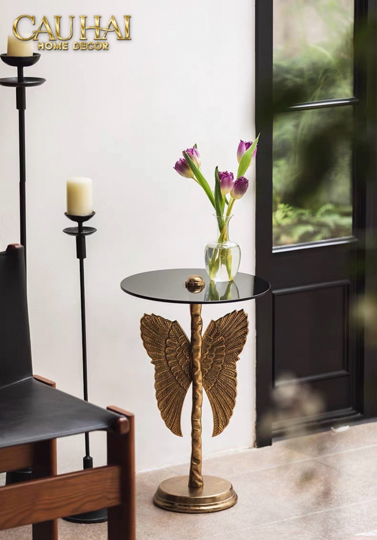 Home Couture - Bàn Góc Papillon Brasson Side Table-CẬU HAI HOME DECOR