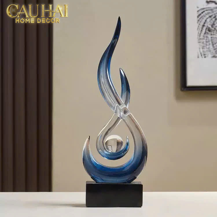Tượng Nghệ Thuật Sculptural Resin L’Infini Sapphira H29CM