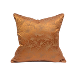 Vỏ Gối Jacquard Art Deco Ginkgo Copper 45x45-Vỏ Gối Trang Trí-Cậu Hai Home Decor-CẬU HAI HOME DECOR