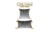 SET 2 GỐI NHUNG RADIANT VELOUR GOLDEN VECTOR LINES 45 30x50 - CẬU HAI HOME DECOR