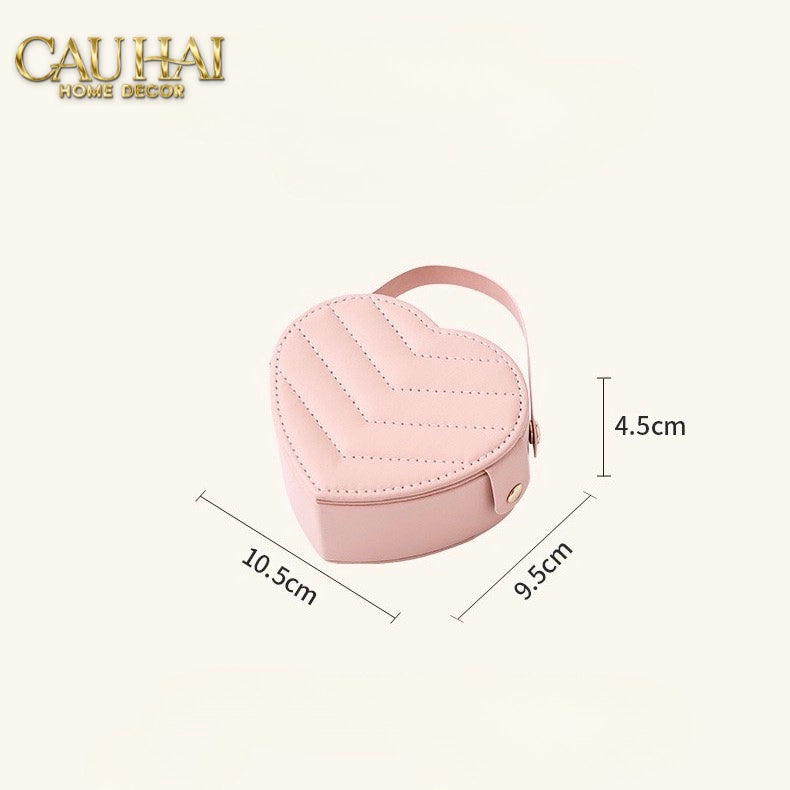 HAUTE FOLIE - HỘP TRANG SỨC MINI D'AMOUR CREAMY PEACH - CẬU HAI HOME DECOR