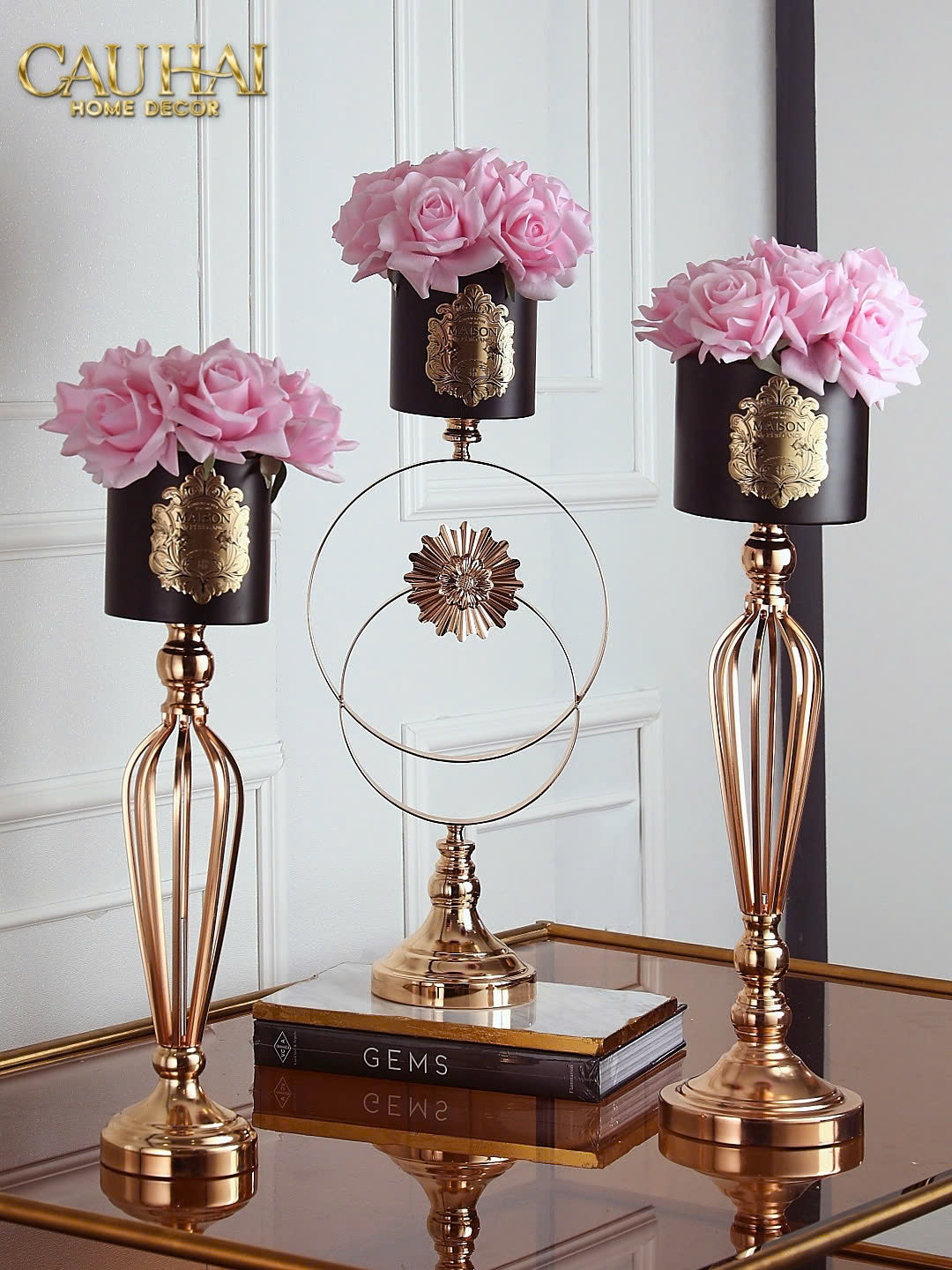 L’ESSENCE DU ROSE 12 - CHẬU HOA HỒNG SOLAR ECLIPTICA H60 - CẬU HAI HOME DECOR