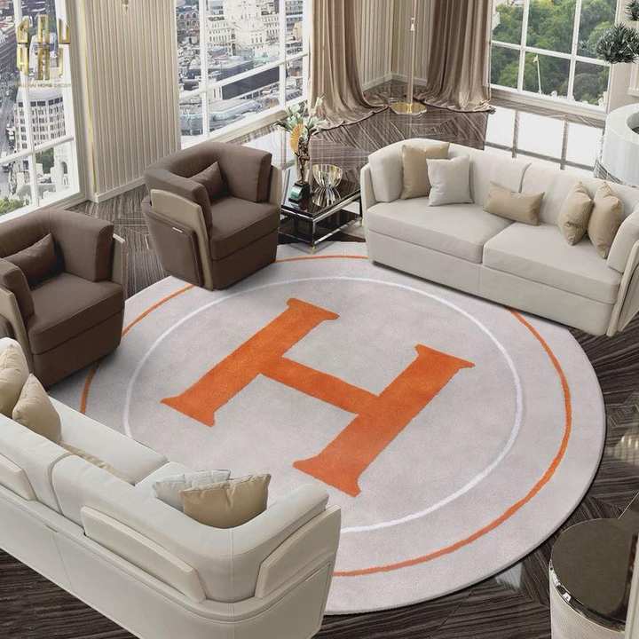 HAUTE COUTURE - THẢM TRÒN SỢI ACRY - D160/200 - HERALD EMBER - CẬU HAI HOME DECOR