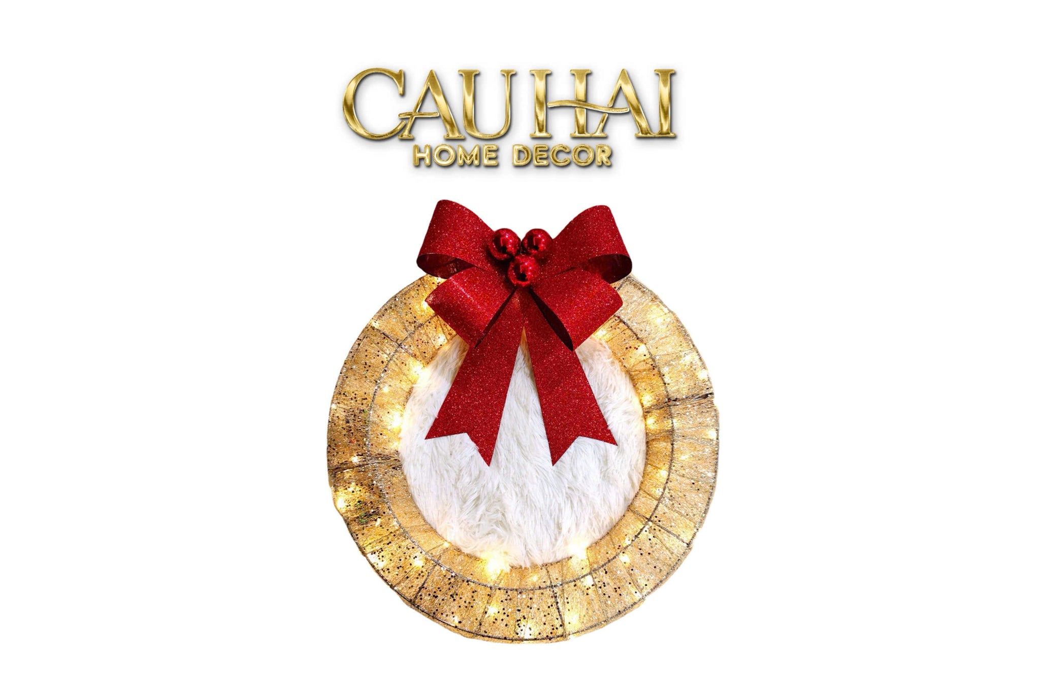 FÊTES COUTURE - VÒNG ÁNH SÁNG TRANG TRÍ GIÁNG SINH HOLY HALO - CHRISTMAS WREATH - CẬU HAI HOME DECOR
