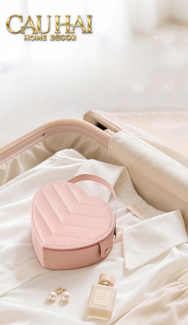 HAUTE FOLIE - HỘP TRANG SỨC MINI D'AMOUR CREAMY PEACH - CẬU HAI HOME DECOR