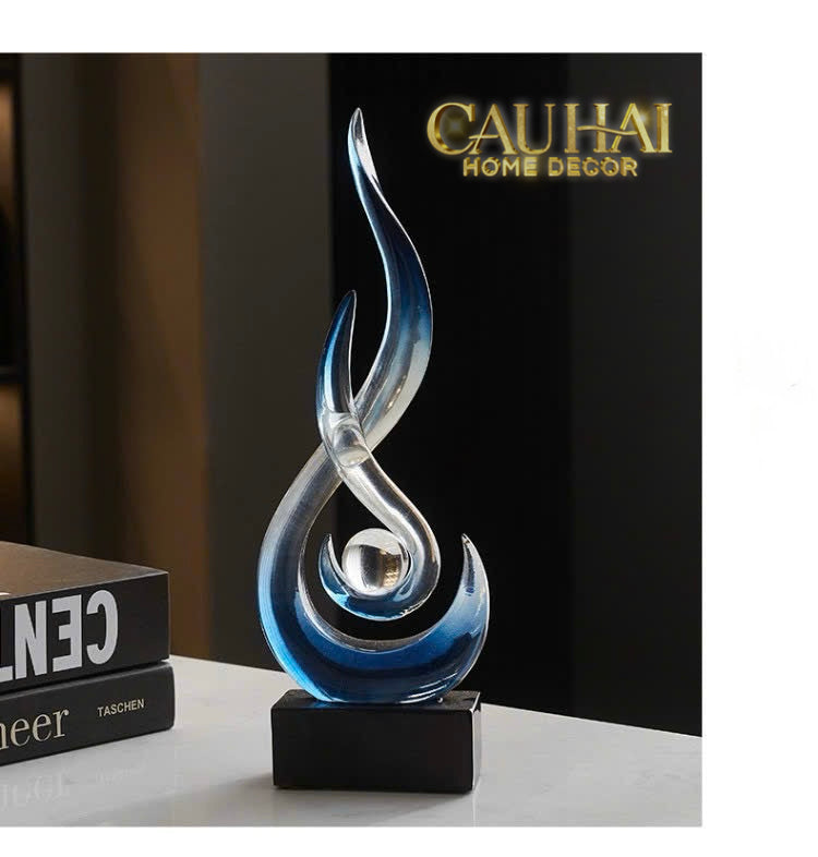 Tượng Nghệ Thuật Sculptural Resin L’Infini Sapphira H29CM