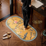 Thảm Cửa / Bathroom 60x120 Microfiber Gen4 Golden Peace Horizon / Oval