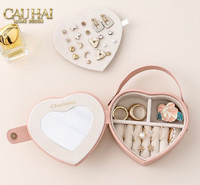 HAUTE FOLIE - HỘP TRANG SỨC MINI D'AMOUR CREAMY PEACH - CẬU HAI HOME DECOR