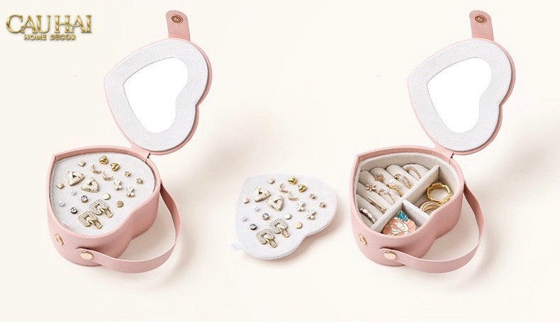 HAUTE FOLIE - HỘP TRANG SỨC MINI D'AMOUR CREAMY PEACH - CẬU HAI HOME DECOR