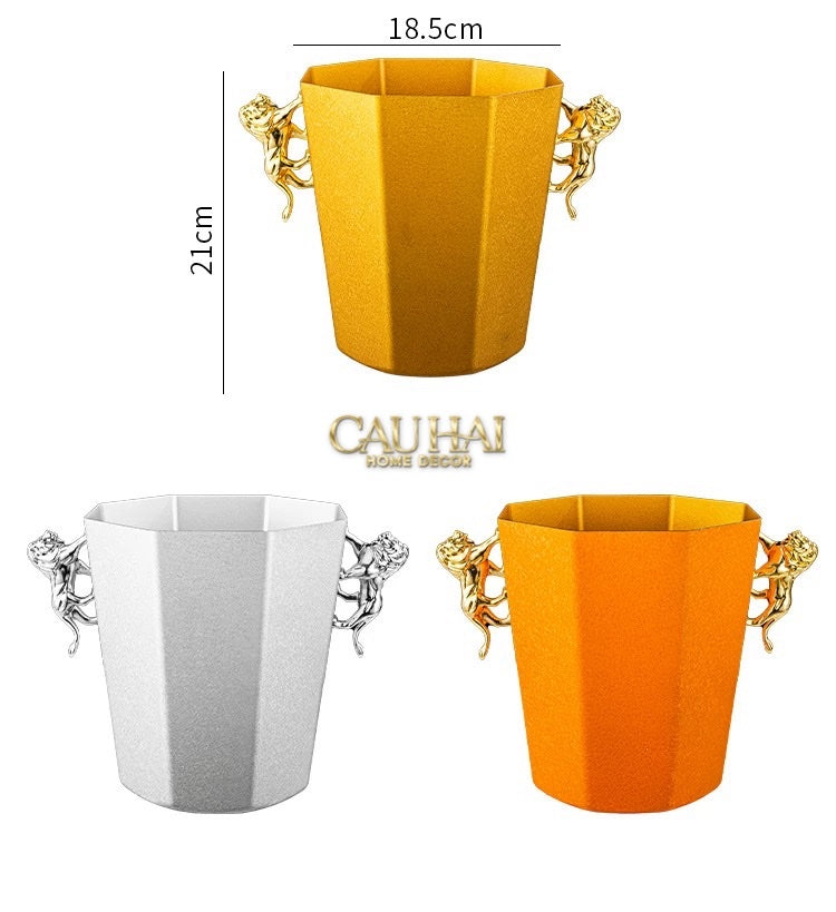 HOME COUTURE - XÔ ĐÁ GOLD LION ICE BUCKET - CẬU HAI HOME DECOR
