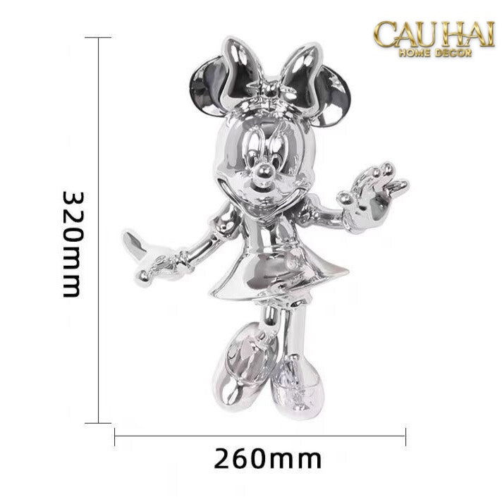 TƯỢNG MICKEY - MINNIE PINKYBOO BALLET H29-CẬU HAI HOME DECOR