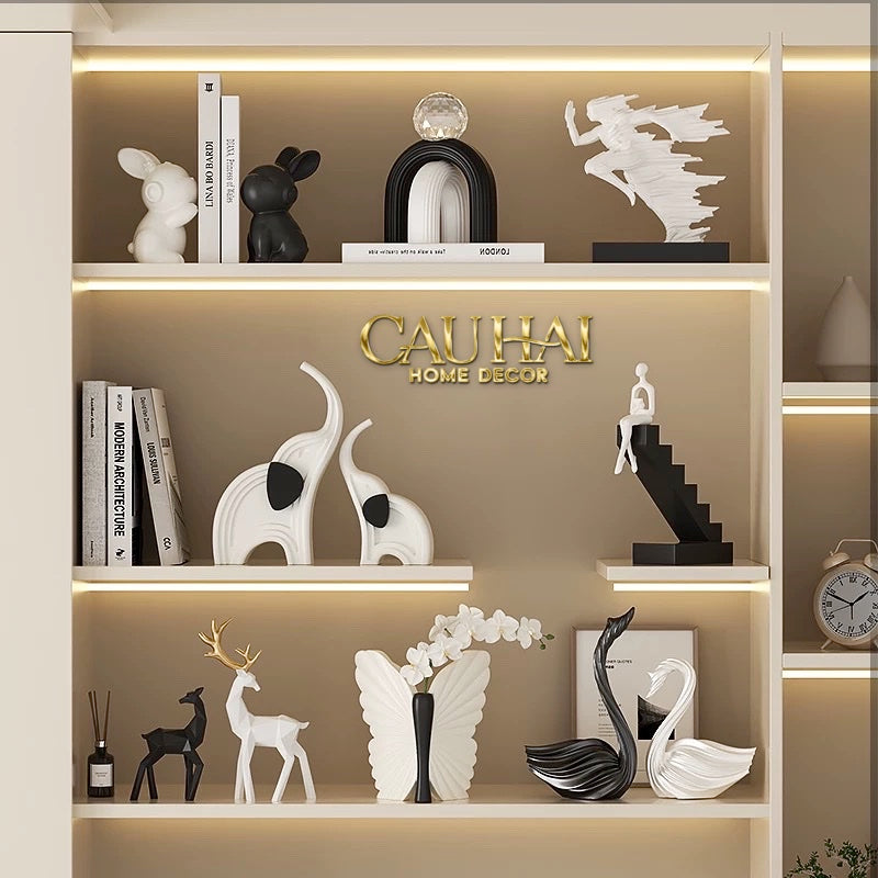 ELYSIAN - TƯỢNG THE QUANTUM DRIFT FIGURINES H22 - CẬU HAI HOME DECOR