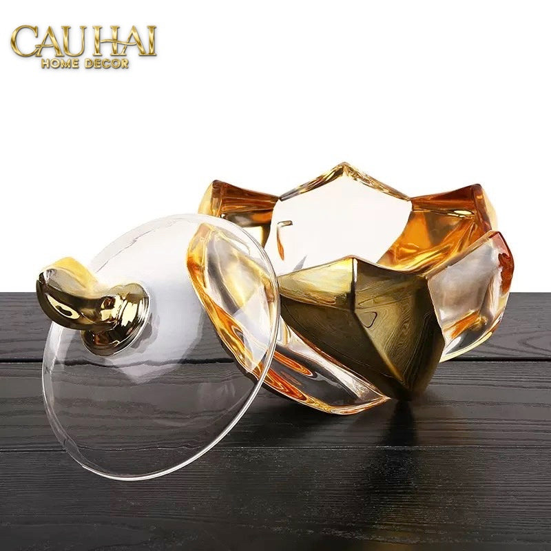 LỌ KẸO CROWN OF AURORA CRYSTAL - CẬU HAI HOME DECOR