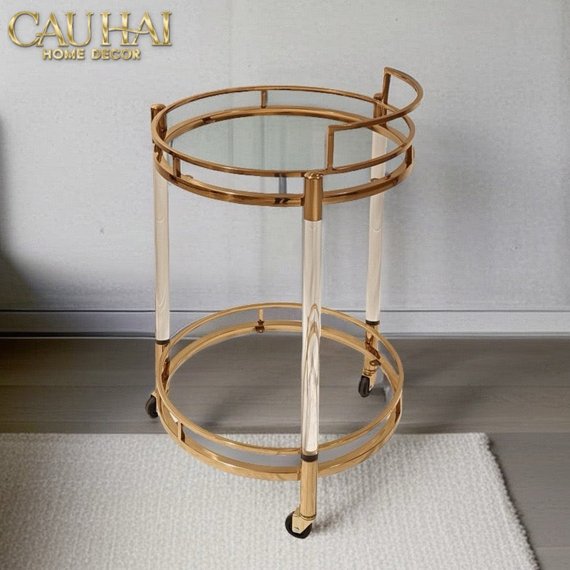 HOME COUTRE - XE QUẦY BAR ROYALE ORB LUSSO BAR TROLLEY - CẬU HAI HOME DECOR