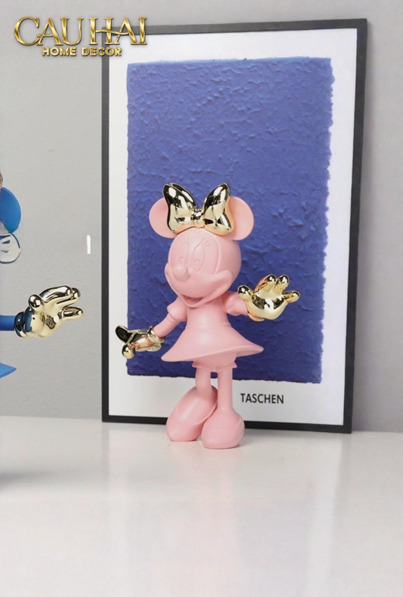 TƯỢNG MICKEY - MINNIE PINKYBOO BALLET H29-CẬU HAI HOME DECOR