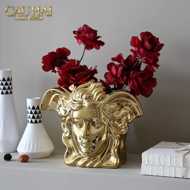 HOME COUTURE - TƯỢNG GILDED MEDUSA - A FUSION OF FASCINATION - CẬU HAI HOME DECOR