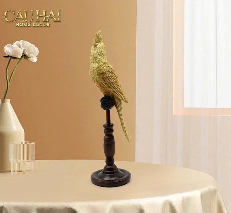 TƯỢNG VẸT MÀO EMPEROR COCKATOO H28-CẬU HAI HOME DECOR