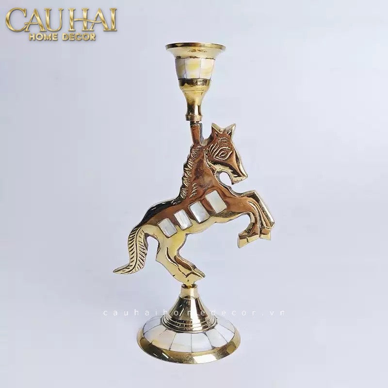 ĐẾ NẾN MAHOGANY CHEVAL MAJESTÉ – GILDED