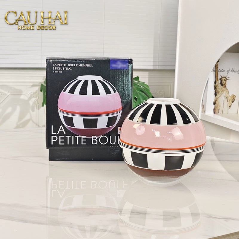SET ĐĨA GỐM SỨ PREMIÈRE LA PETITE BOULE MEMPHIS COMPLÈTE ÉDITION - FULL BOX - CẬU HAI HOME DECOR