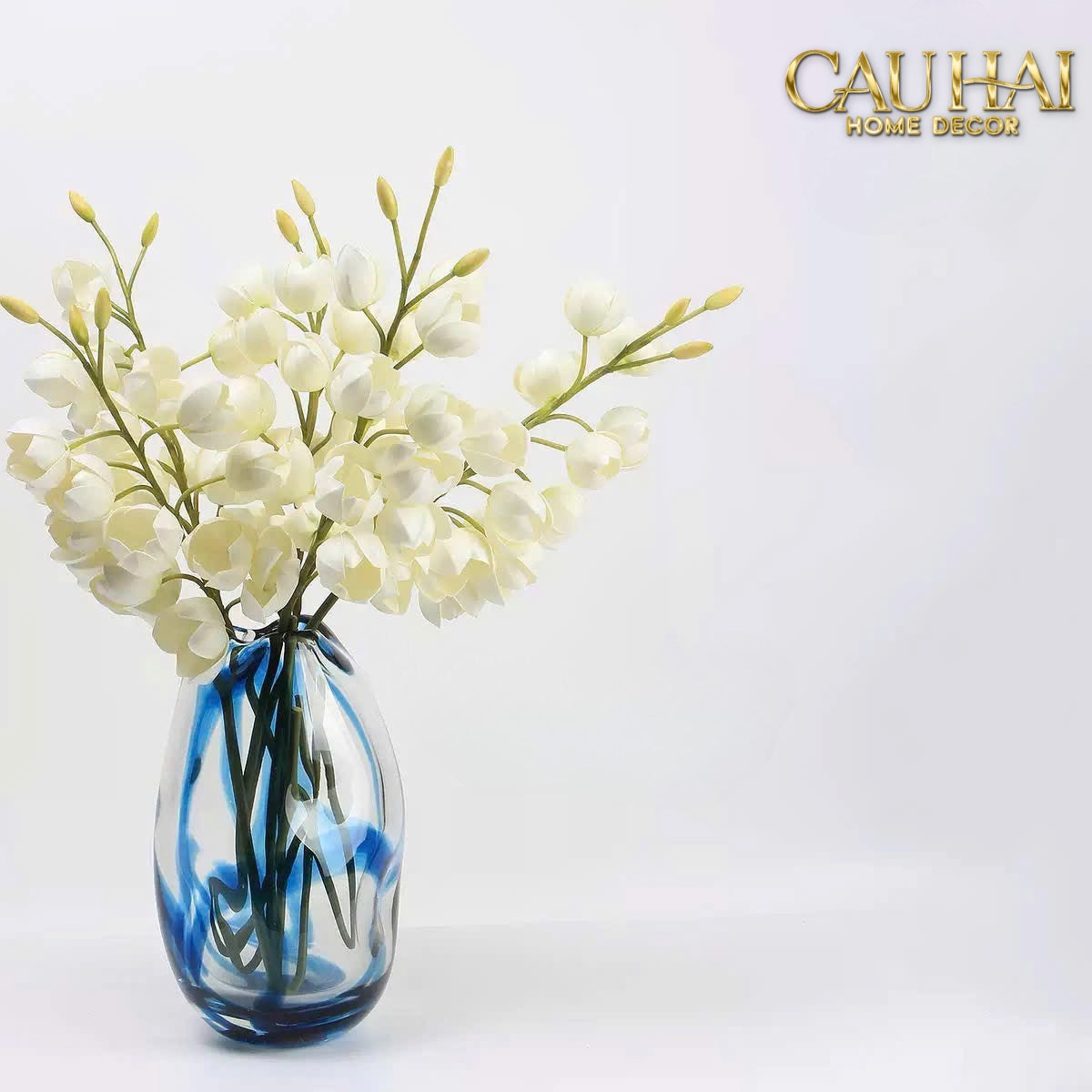 SET 2 CÀNH HOA LAN YUCCA-CẬU HAI HOME DECOR