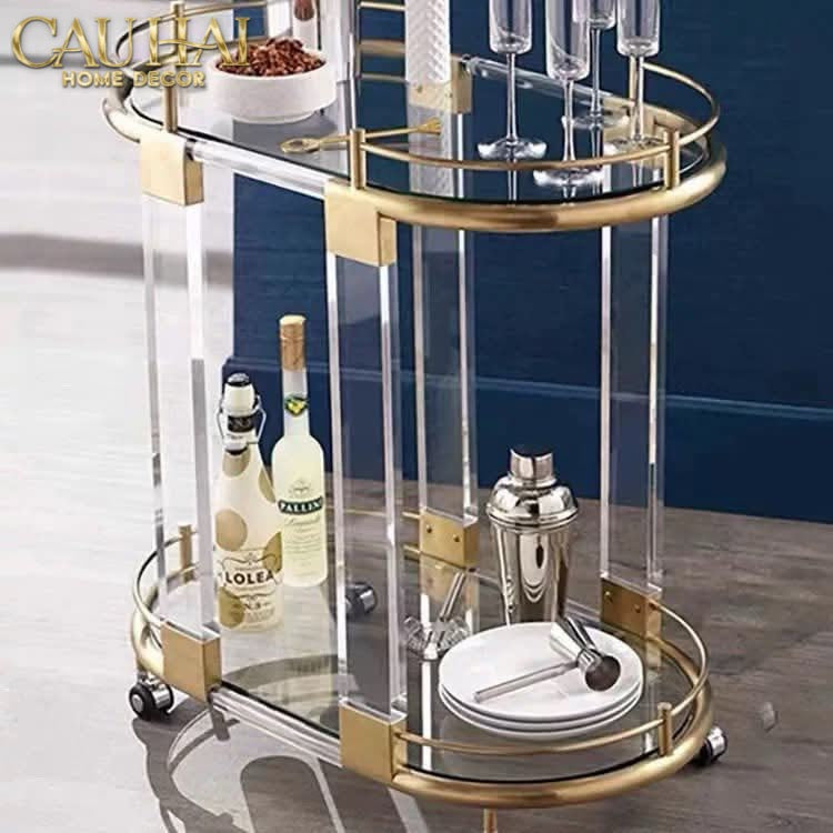 HOME COUTURE - XE QUẦY BAR AUREATE PILLAR OLYMPIAN BAR CART - CẬU HAI HOME DECOR