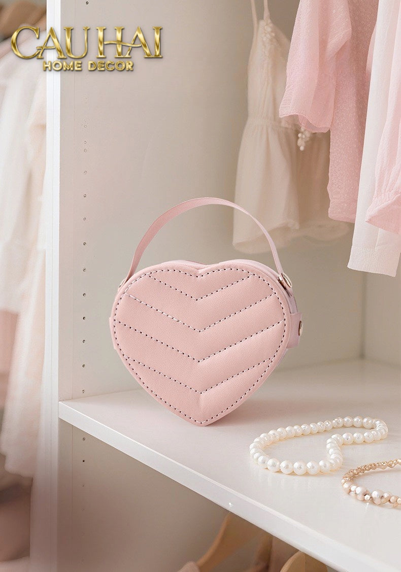 HAUTE FOLIE - HỘP TRANG SỨC MINI D'AMOUR CREAMY PEACH - CẬU HAI HOME DECOR