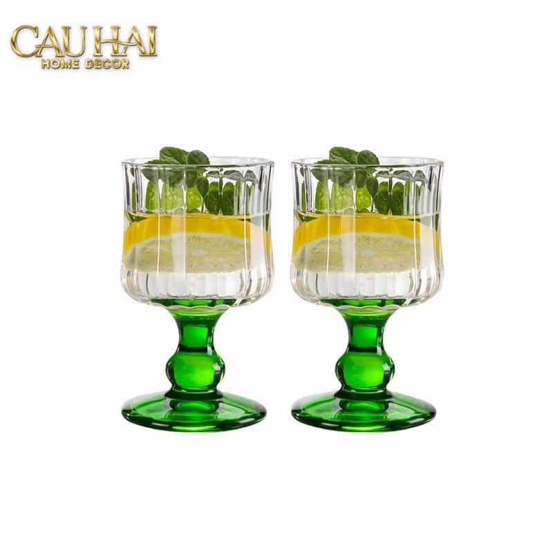 SET 2 LY PARISIENNE CHARM BISTRO GLASSES 200ML - CẬU HAI HOME DECOR