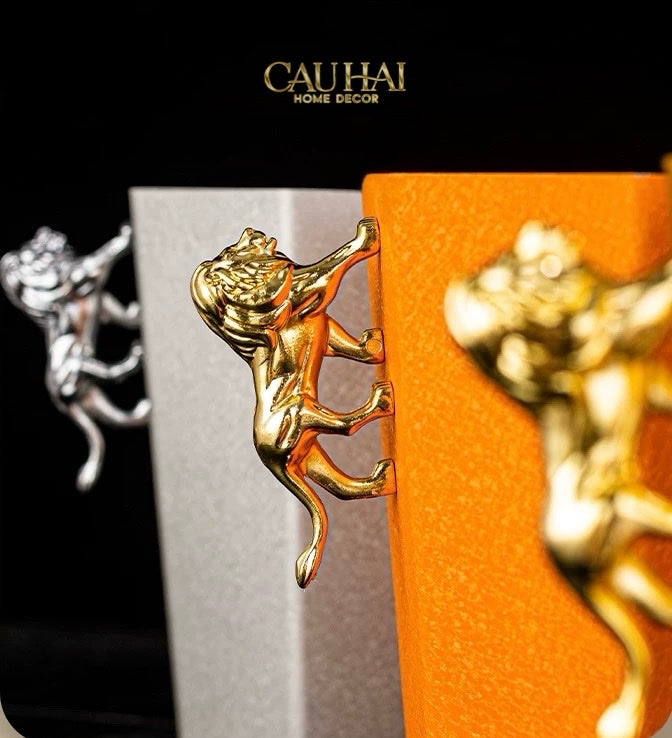 HOME COUTURE - XÔ ĐÁ GOLD LION ICE BUCKET - CẬU HAI HOME DECOR
