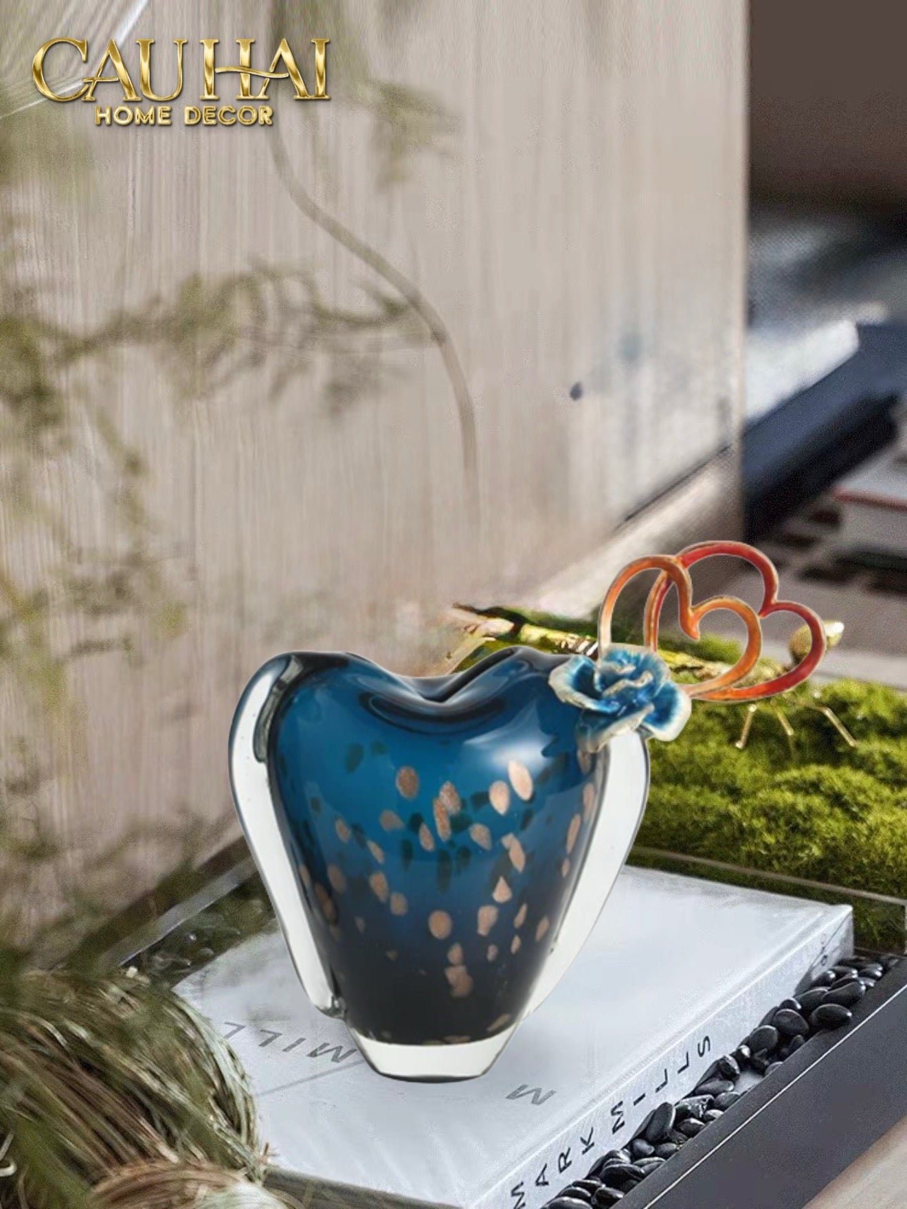 HOME COUTURE - BÌNH HOA AQUA CRYSTAL D’AMOUR H23 - CẬU HAI HOME DECOR