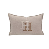 Vỏ Gối Linen Thêu Cheval Équestre Ivory 30x50-VỎ GỐI SOFA-CẬU HAI HOME DECOR-CẬU HAI HOME DECOR