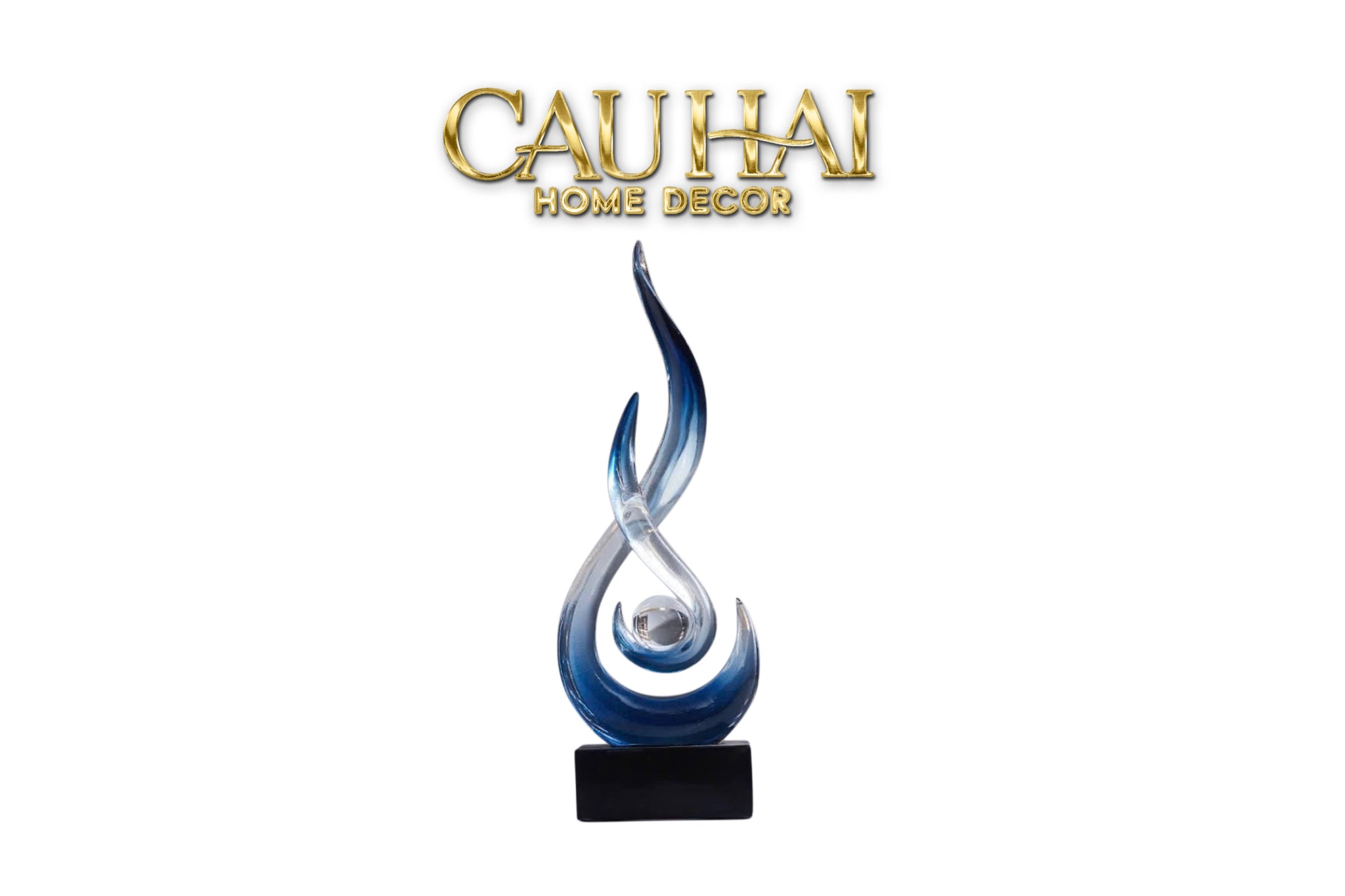 Tượng Nghệ Thuật Sculptural Resin L’Infini Sapphira H29CM