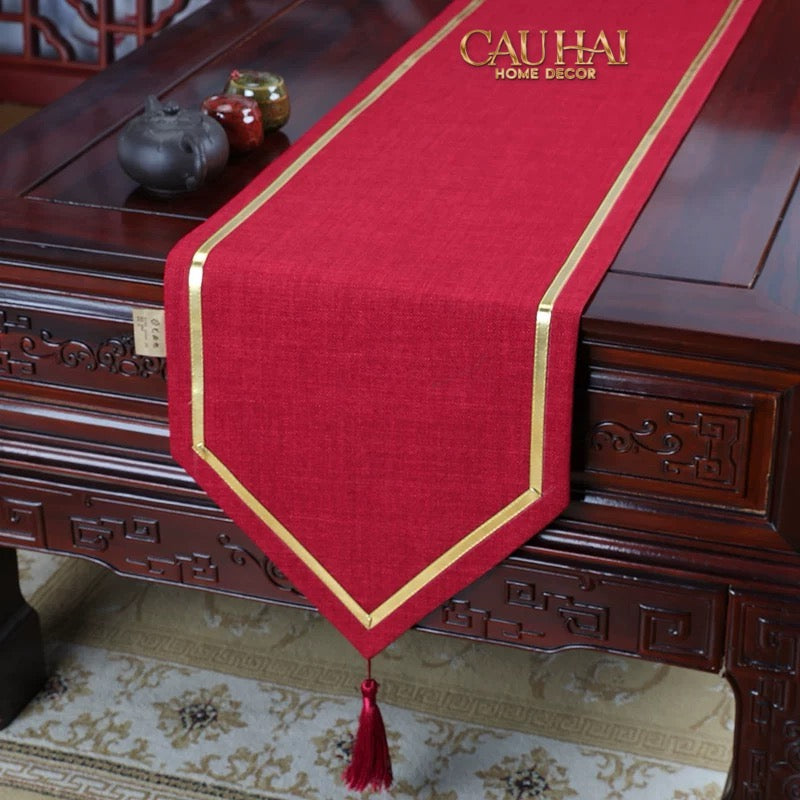 Tết Couture – Khăn Trải Bàn Hỷ Ngọc Phú Quý Table Runner 33x400
