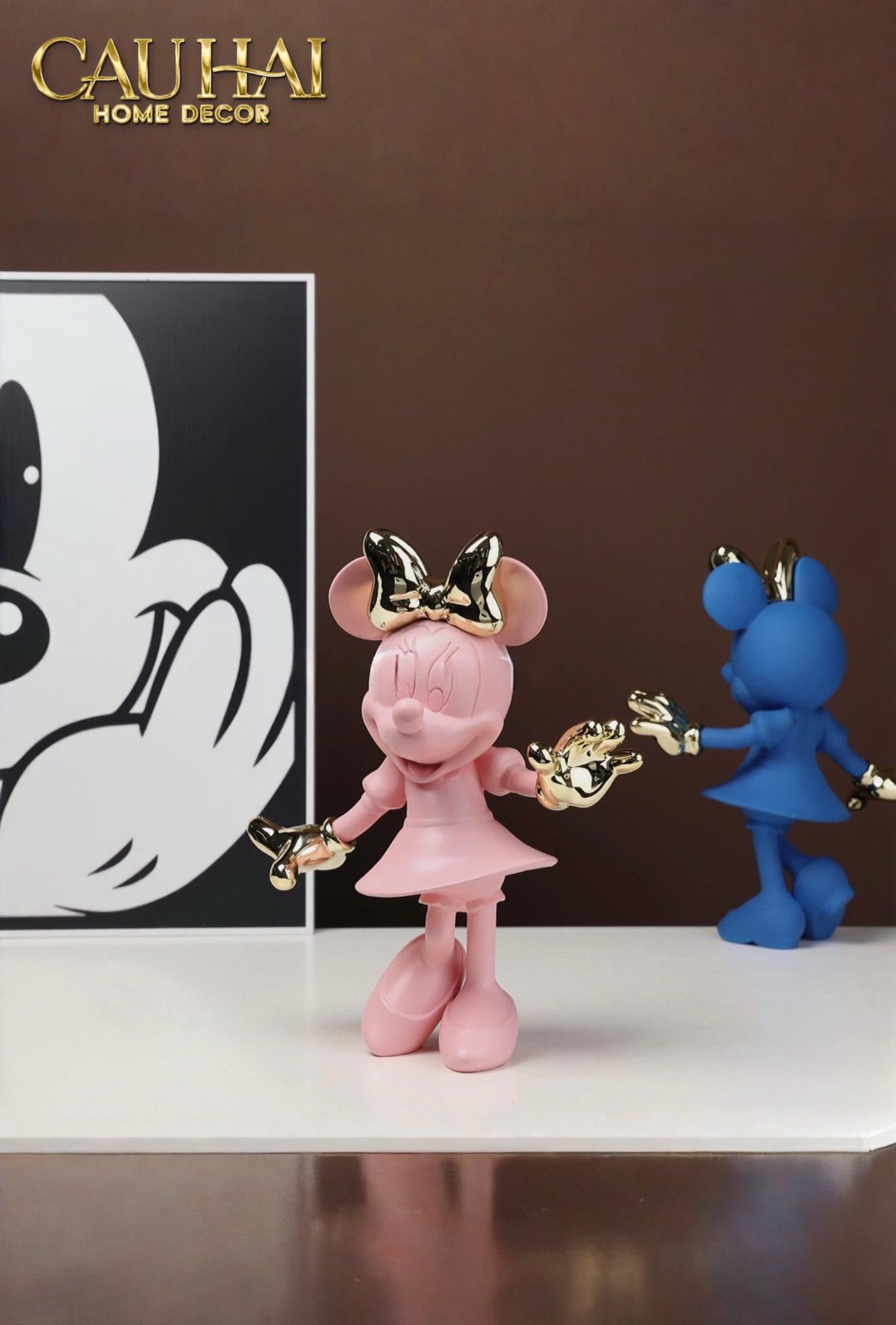 TƯỢNG MICKEY - MINNIE PINKYBOO BALLET H29-CẬU HAI HOME DECOR