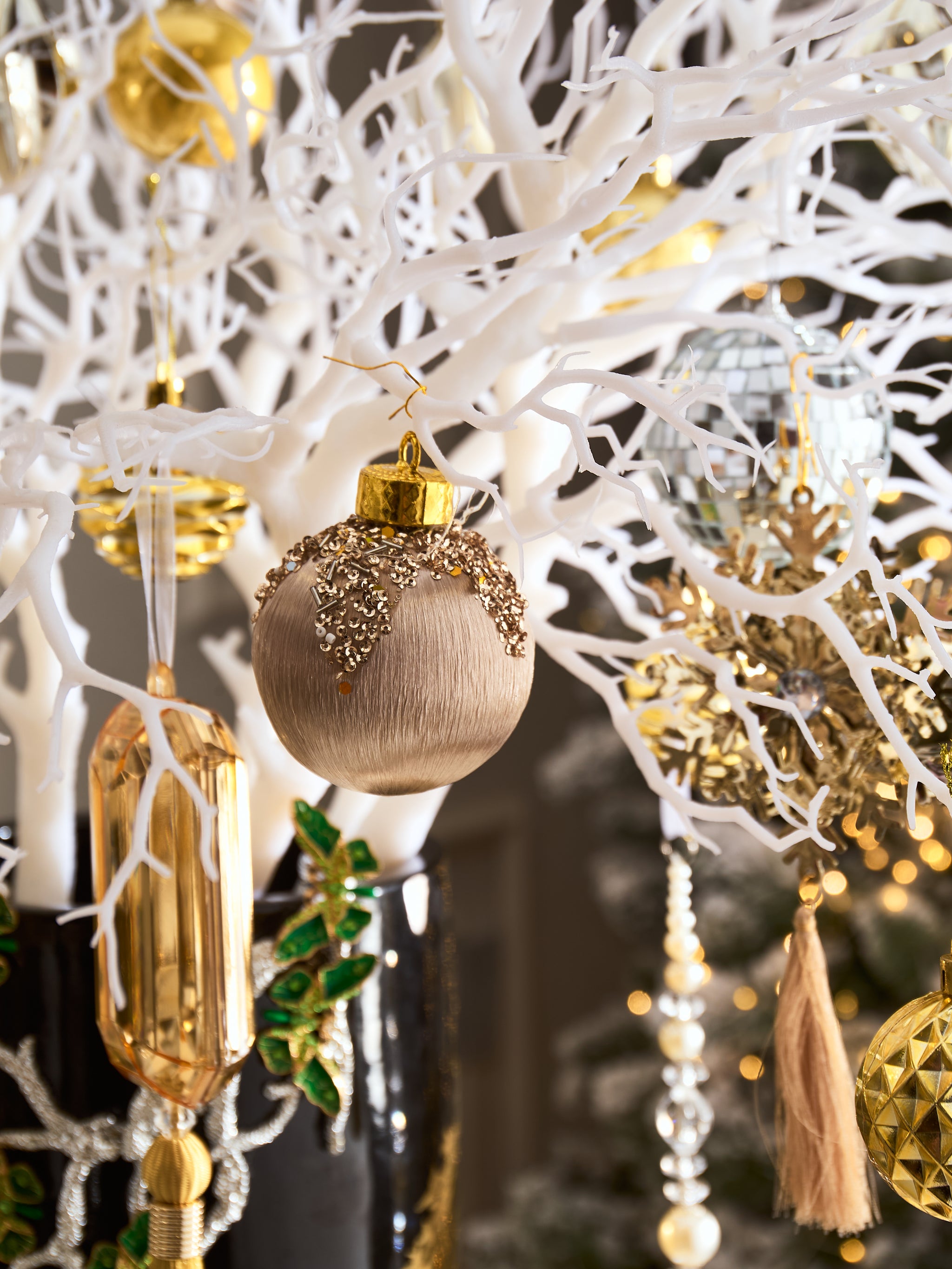 FÊTES COUTURE – SET BÌNH HOA CHRISTMAS L’ARBRE NOIR DORÉ VASE - CẬU HAI HOME DECOR