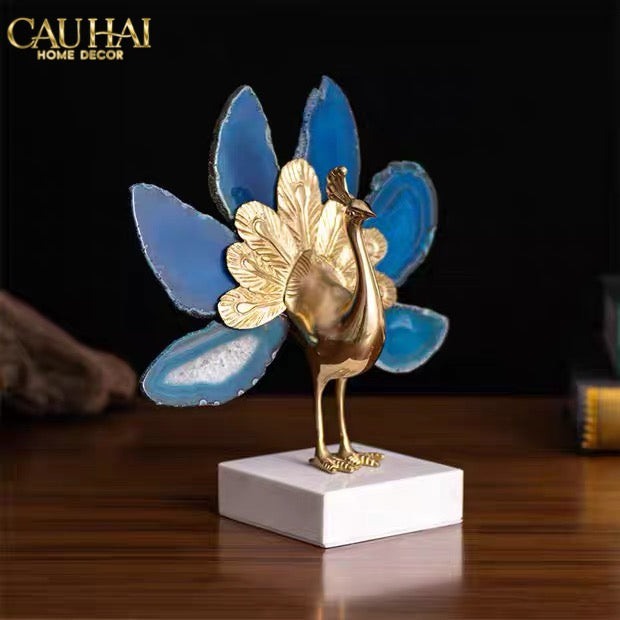 HOME COUTURE - TƯỢNG KIM KHỔNG TƯỚC BRASSON JEWELRY THE VANITY OF HERA SS25-CẬU HAI HOME DECOR