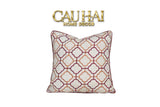VỎ GỐI CANVAS QUATREFOIL INTERLACE 45 - CẬU HAI HOME DECOR