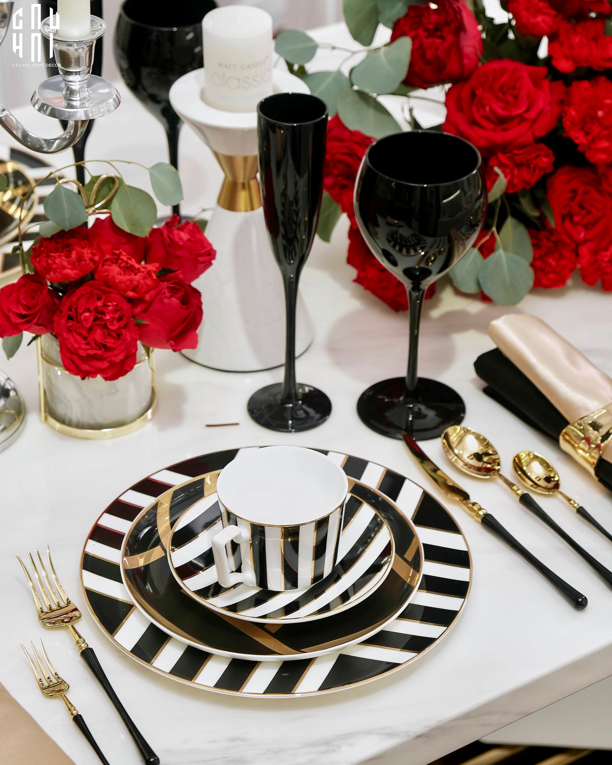 HARLEY DINNER PLATE SET 2PCS - CẬU HAI HOME DECOR