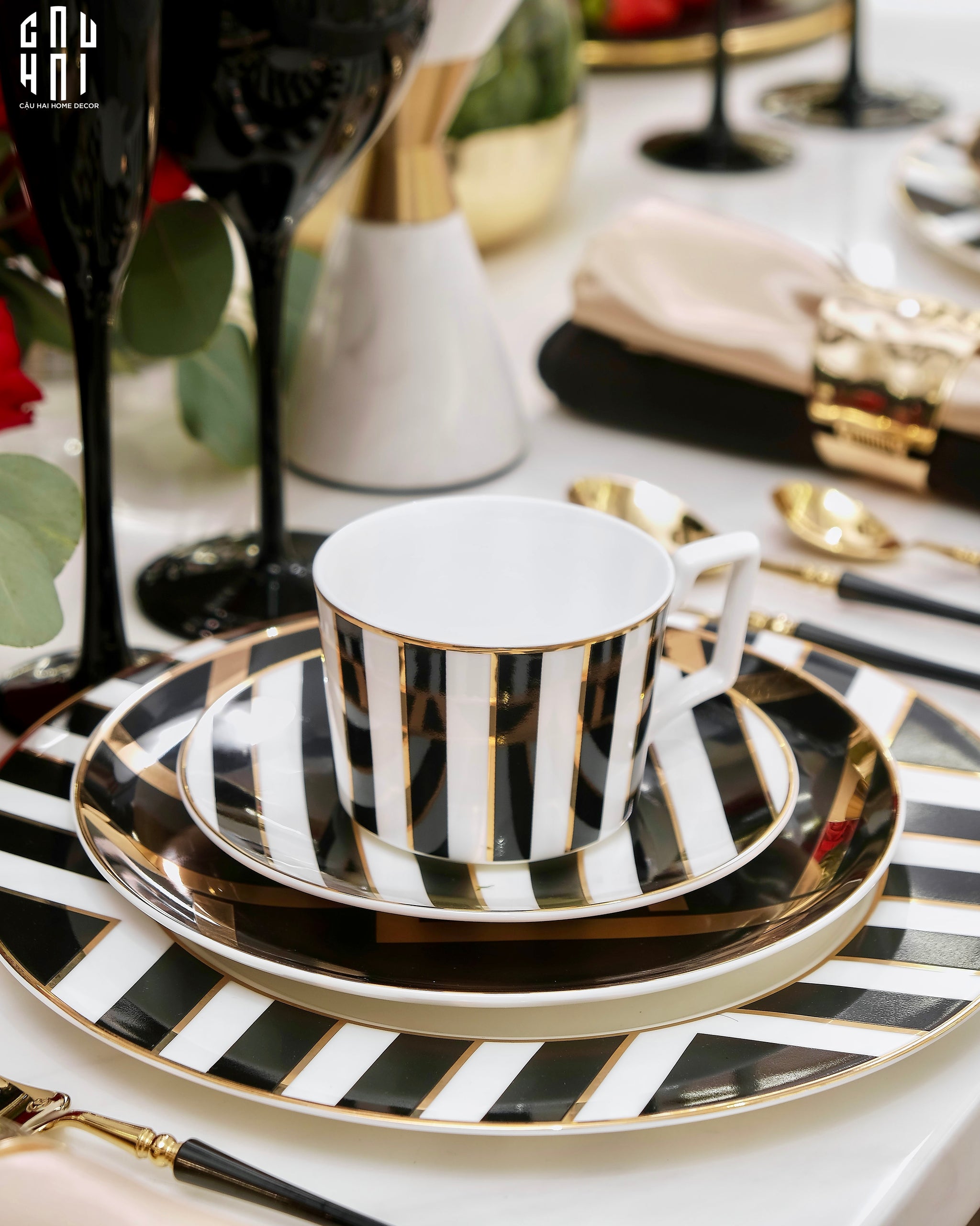 HARLEY DINNER PLATE SET 2PCS - CẬU HAI HOME DECOR