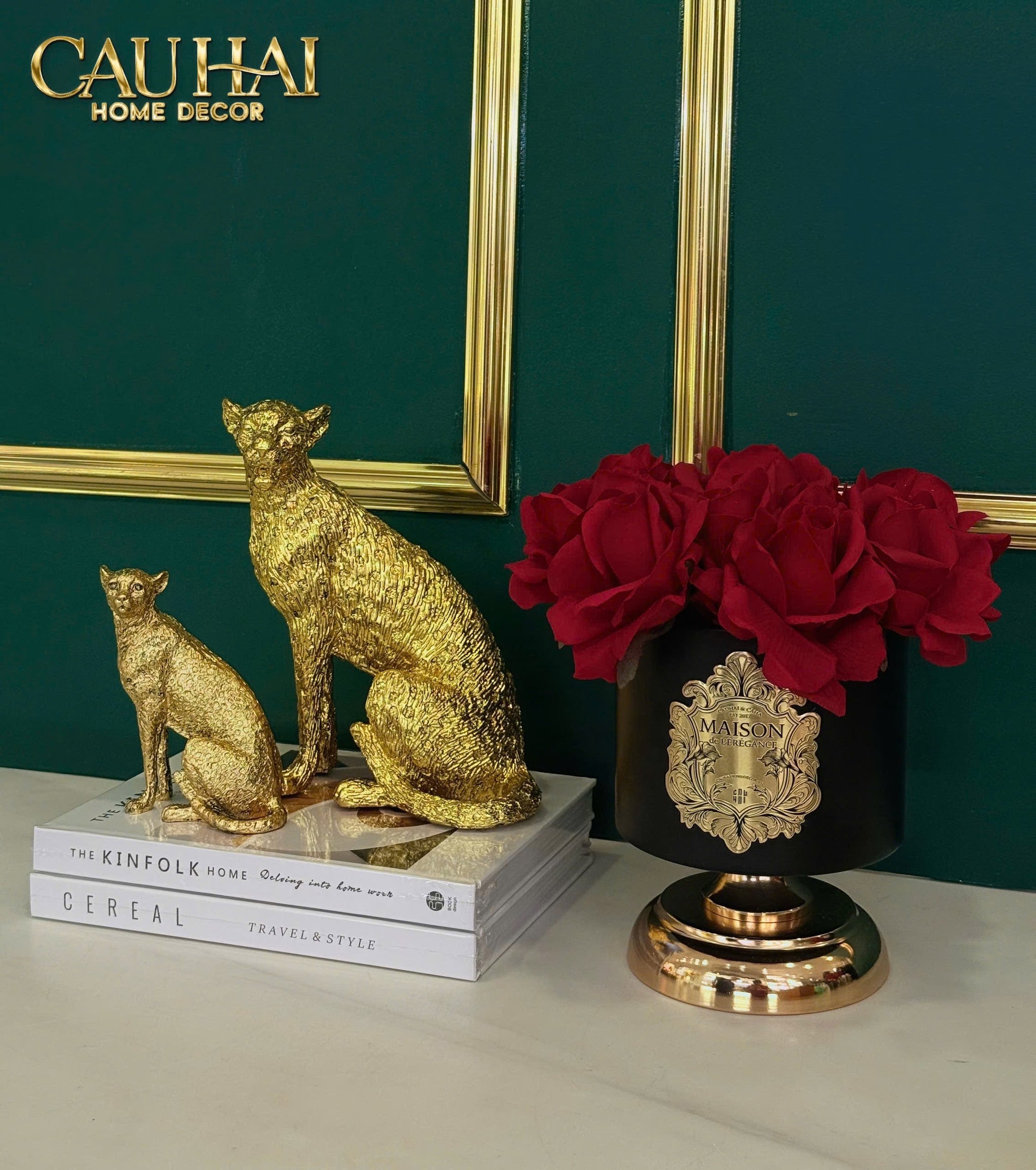 L’ESSENCE DU ROSE 15 - CHẬU HOA HỒNG PEDESTAL H20 - CẬU HAI HOME DECOR