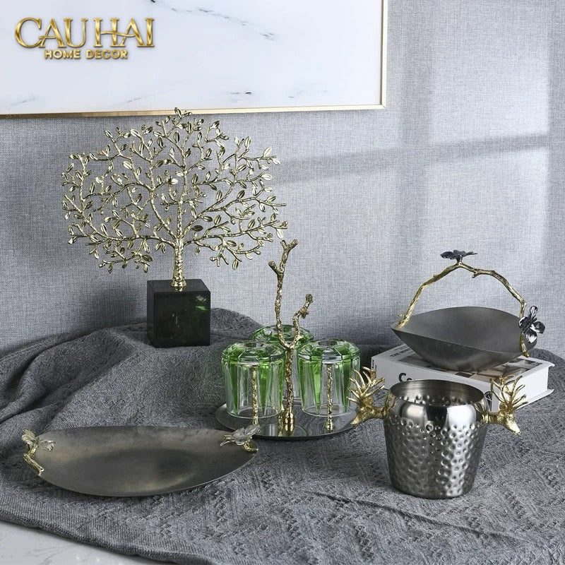 HOME COUTURE - PLATINUM ICE BUCKET - GODDESS ELK - CẬU HAI HOME DECOR