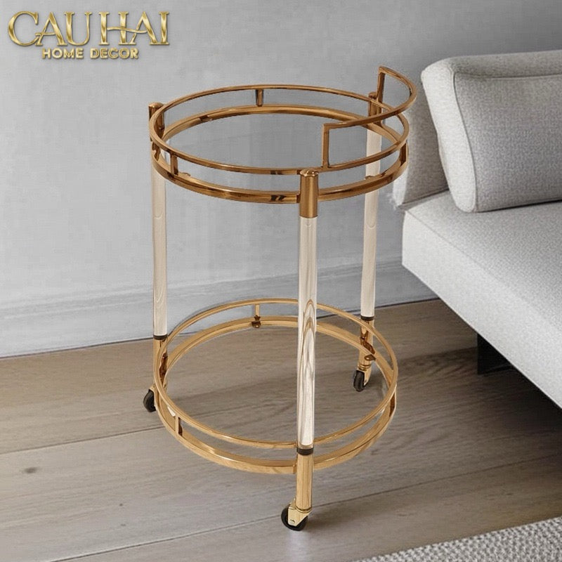 HOME COUTRE - XE QUẦY BAR ROYALE ORB LUSSO BAR TROLLEY - CẬU HAI HOME DECOR