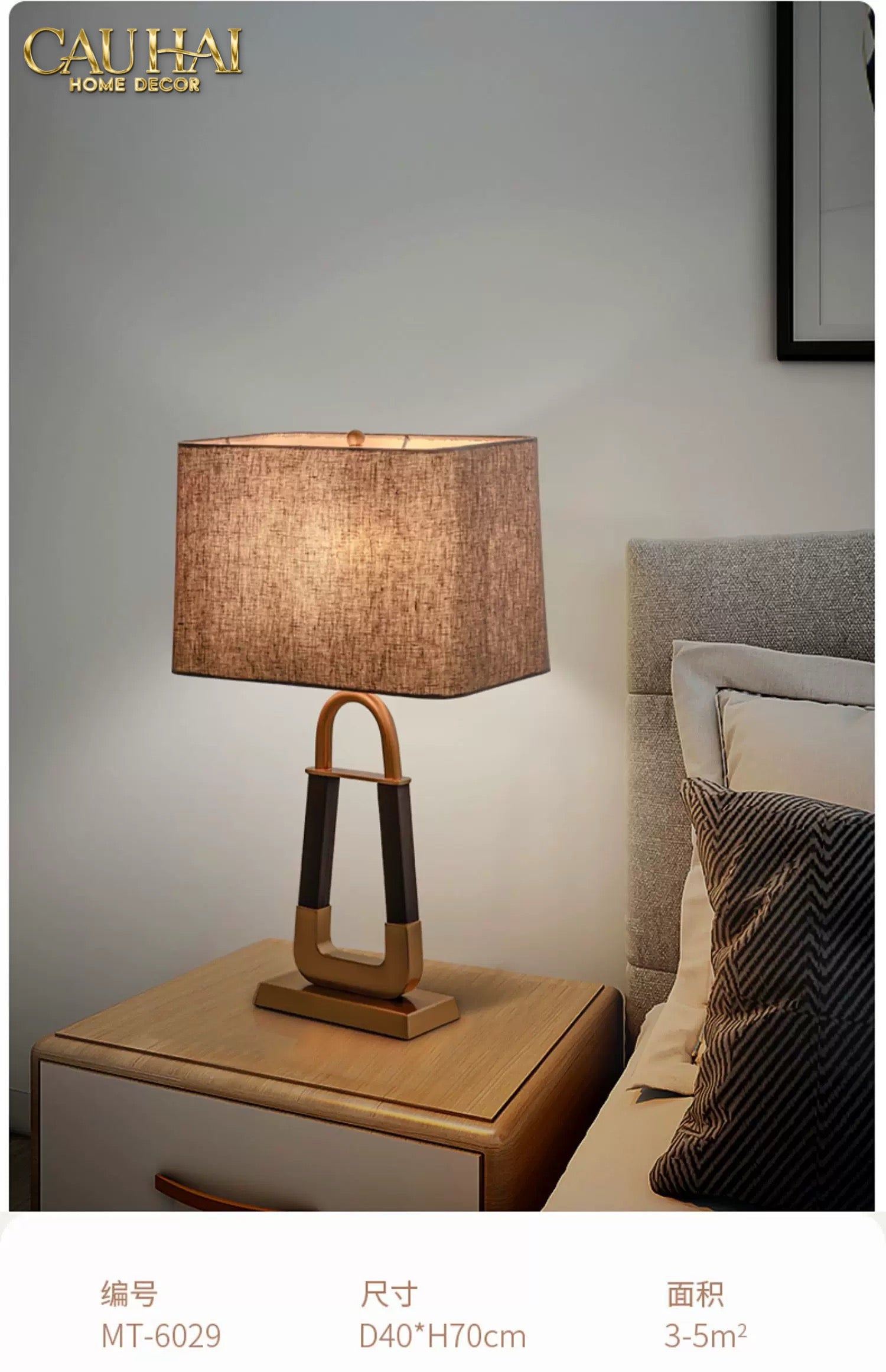 ĐÈN NGỦ TRIOMPHE - TRIOMPHE TABLE LAMP - CẬU HAI HOME DECOR